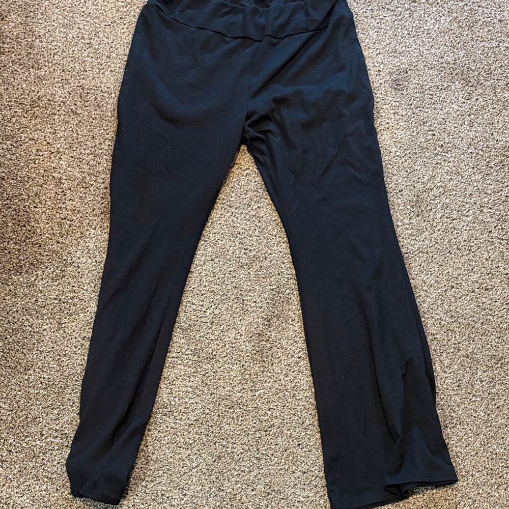 Black Wide-Leg lounge pants